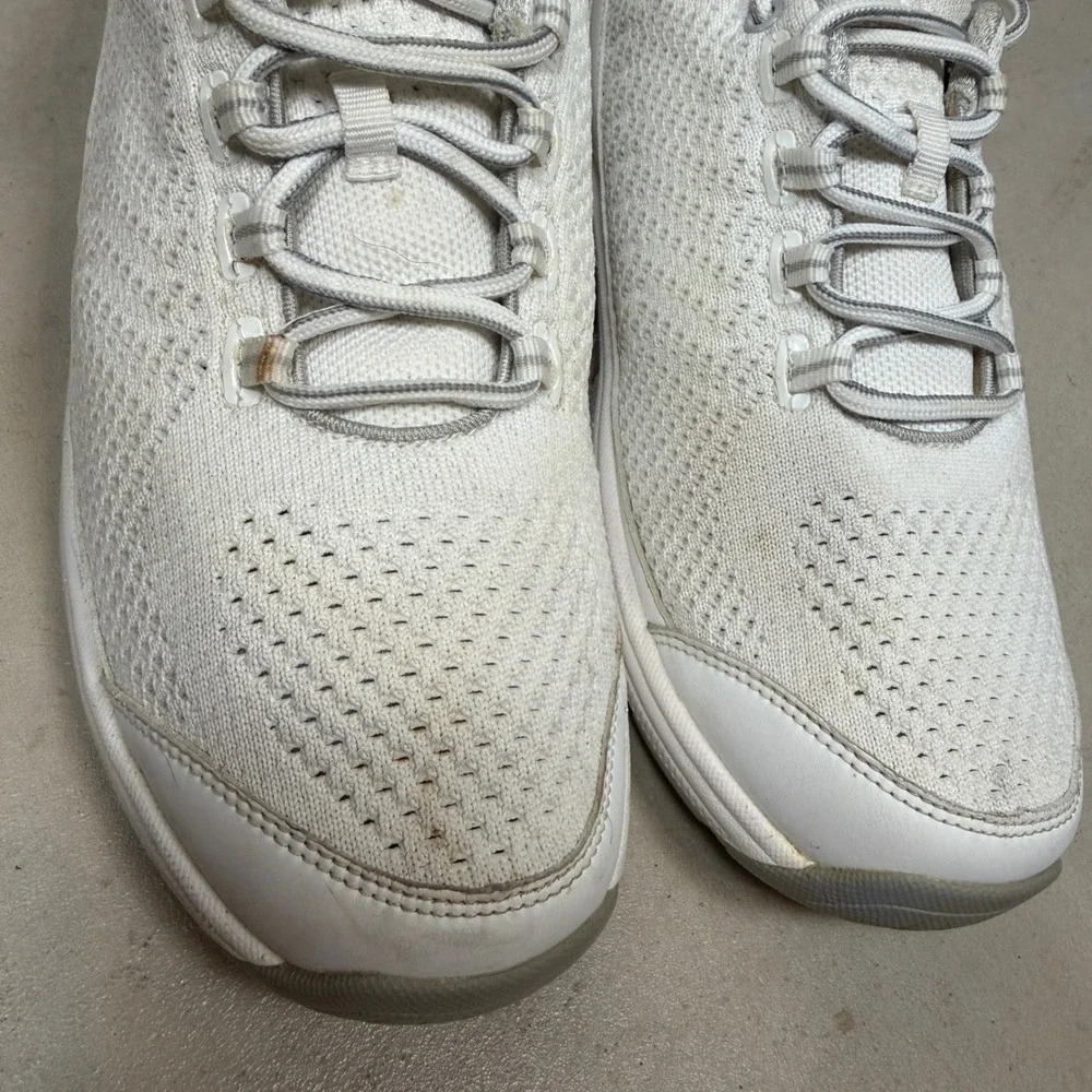 Orthofeet 988 Coral Womens 8 D Wide White Knit Walking Sneakers Orthopedic Shoes